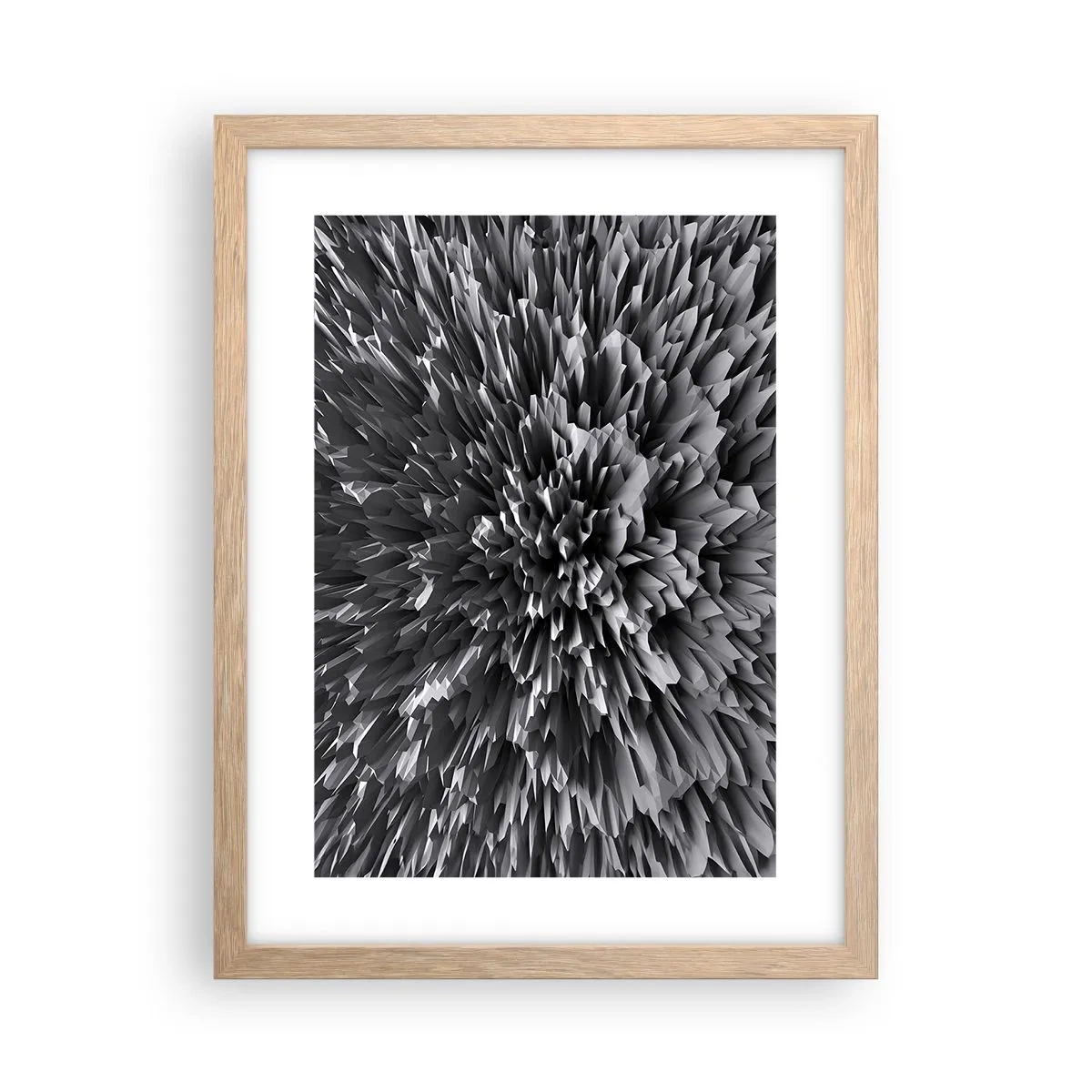 Poster in einem Rahmen aus heller Eiche - Härter kann es nicht werden - 30x40 cm