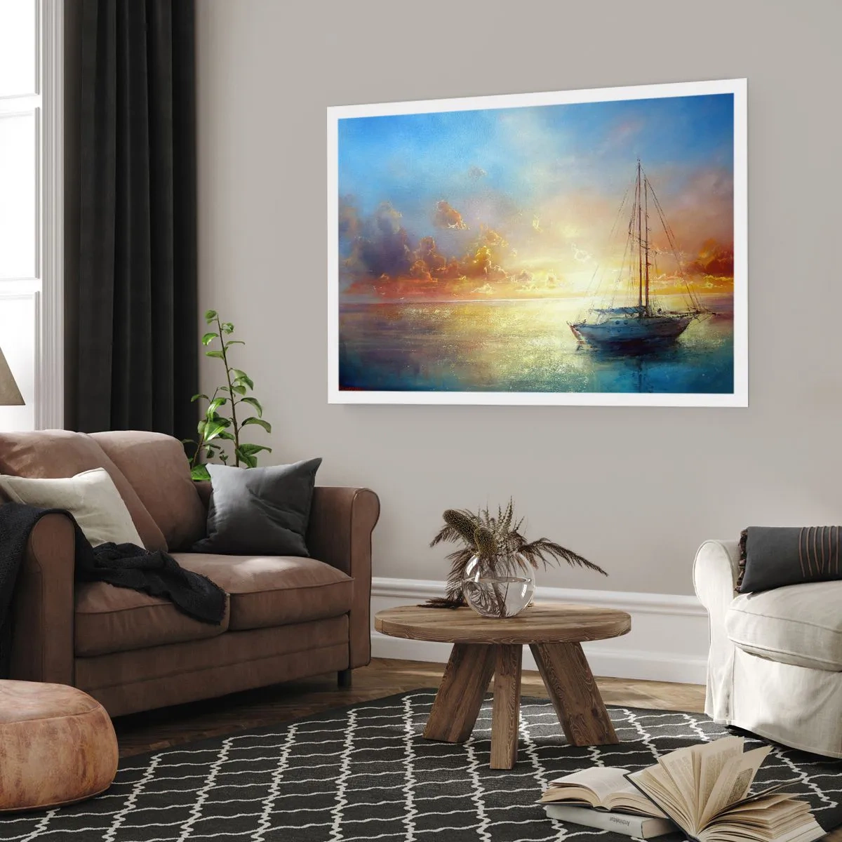 Poster - In einer goldenen Bucht - 70x50 cm