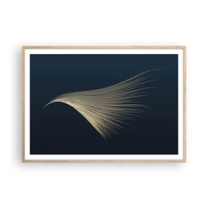 Poster in einem Rahmen aus heller Eiche - Wie das Haar eines Engels - 100x70 cm