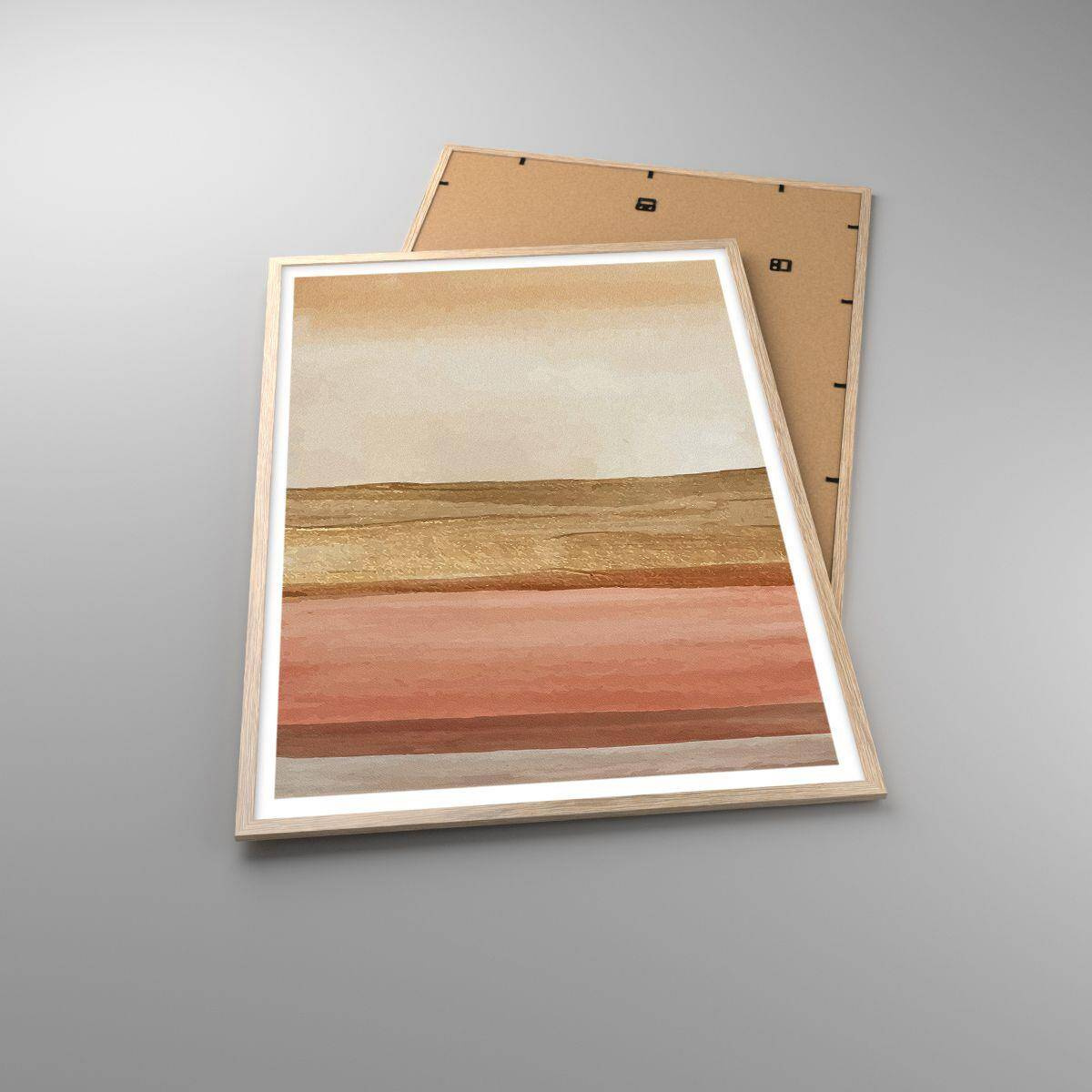 Poster in einem Rahmen aus heller Eiche - Vertikale Komposition - 70x100 cm