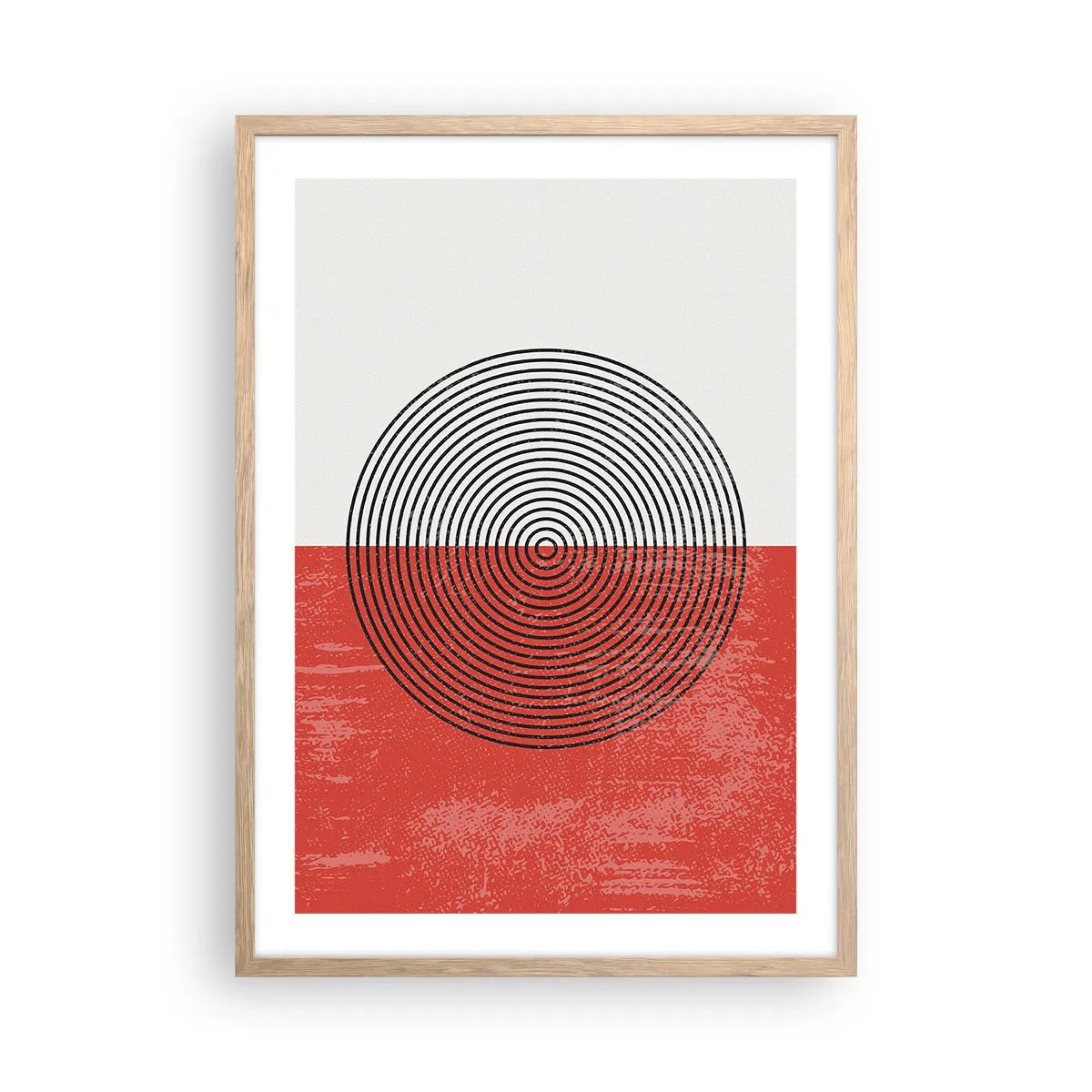 Poster in einem Rahmen aus heller Eiche - Auf den Punkt gebracht - 50x70 cm