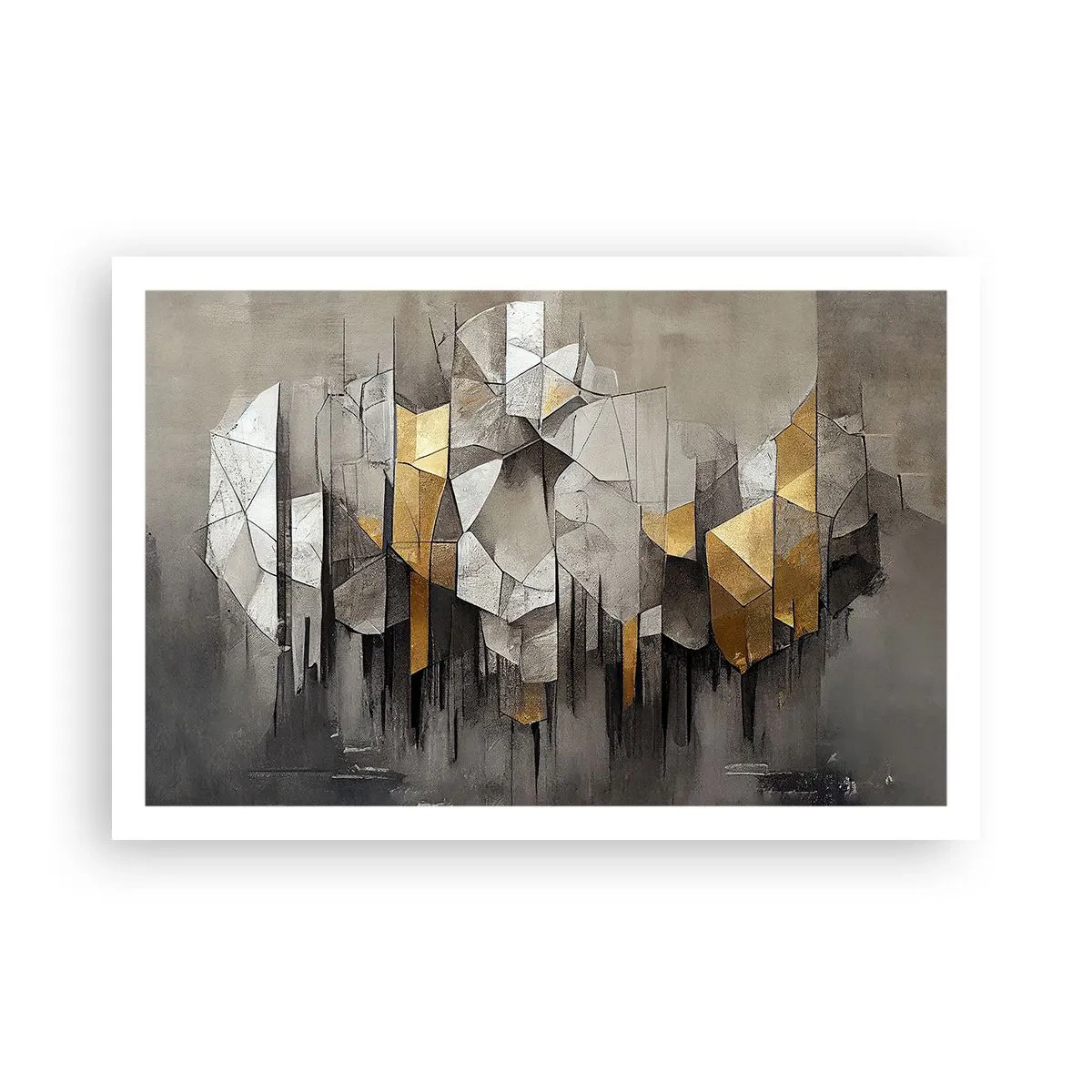Poster - Komposition aus Eis und Licht - 91x61 cm