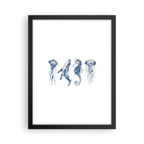 Poster in einem schwarzem Rahmen - Meereswunder - 30x40 cm