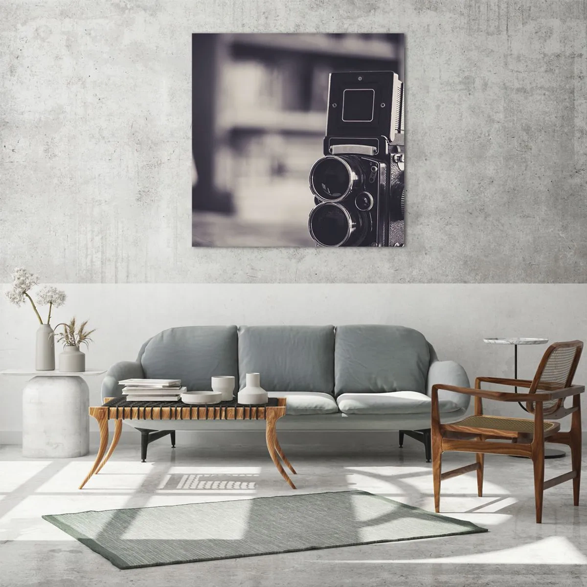 Glasbild - Bild auf glas - Zauber alter Fotografie - 70x70 cm