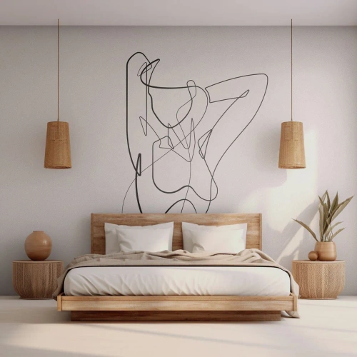 Selbstklebende Fototapete Deluxe Sticker - So, wie du wirklich bist ... - Abstraktion, Frauenkörper, Grafik - 250x175 cm