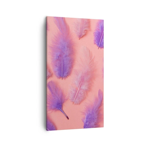 Bild auf Leinwand - Leinwandbild - Lila Vogel der Begierde - 45x80 cm
