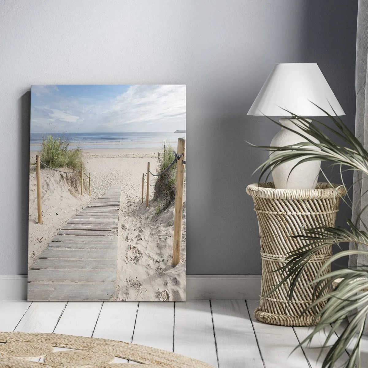 Bild auf Leinwand - Leinwandbild - Bis zum Horizont - 65x120 cm