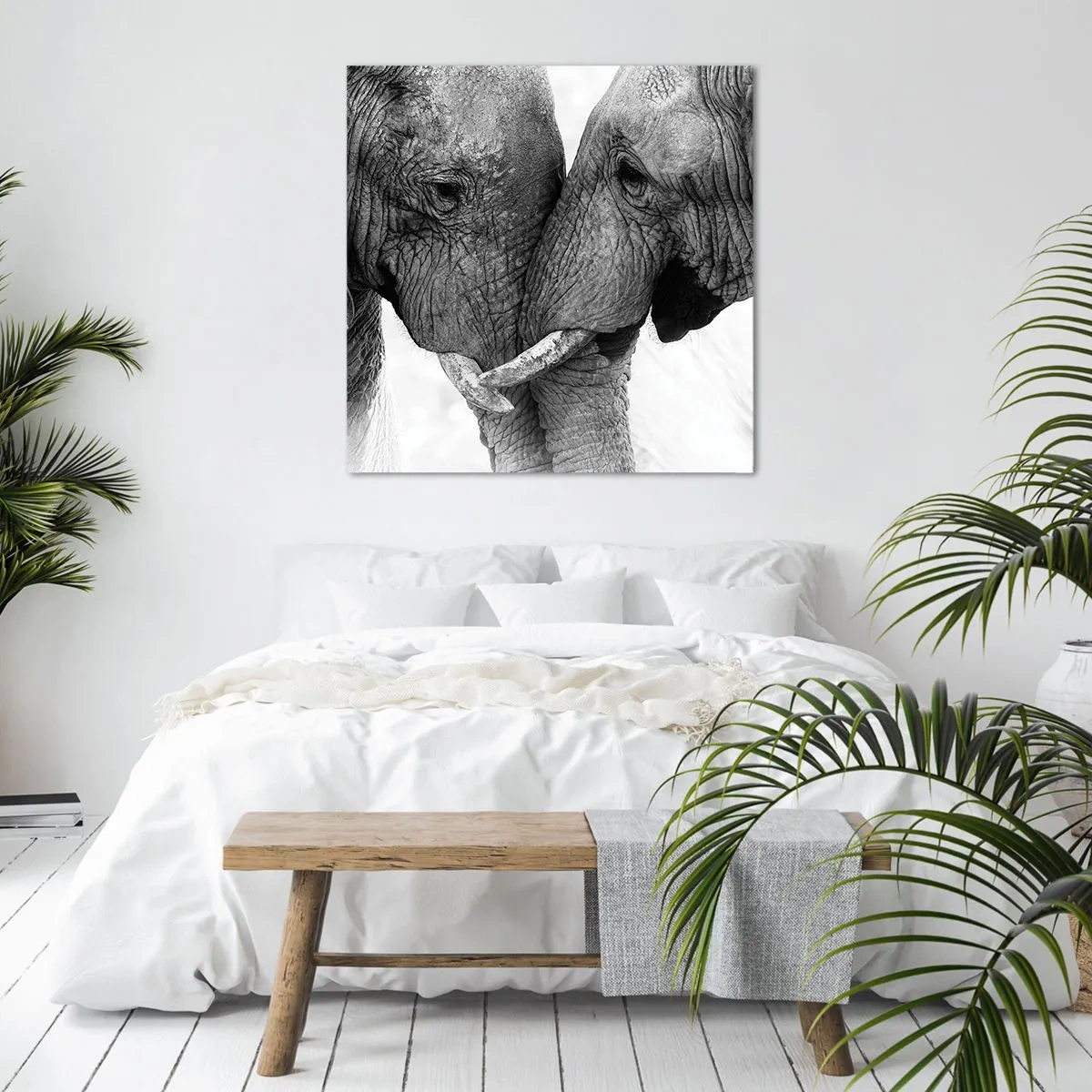 Bild auf Leinwand - Leinwandbild - Herzliches Geständnis - 30x30 cm