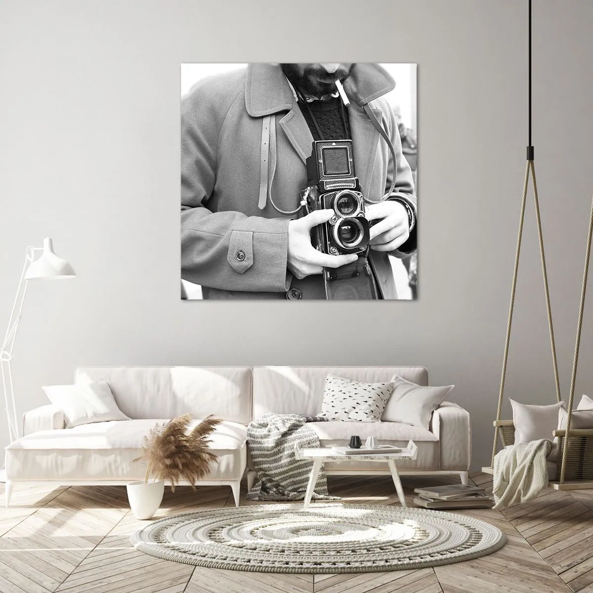Bild auf Leinwand - Leinwandbild - Retro-Stil - 70x70 cm