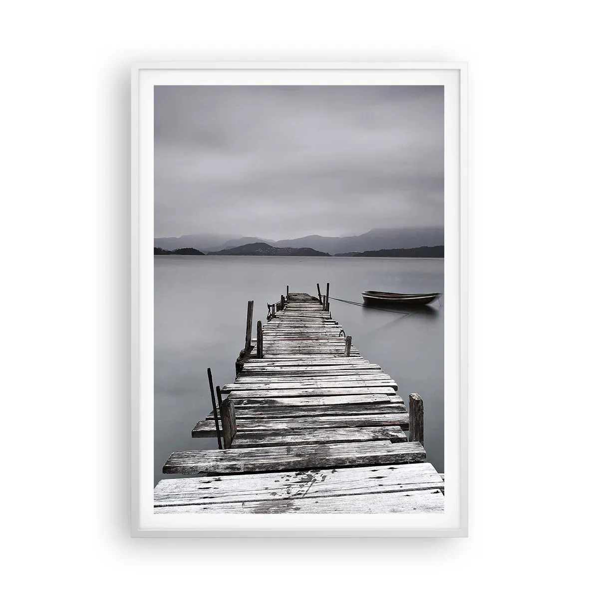 Poster in einem weißen Rahmen - Du kannst morgen gehen - 70x100 cm