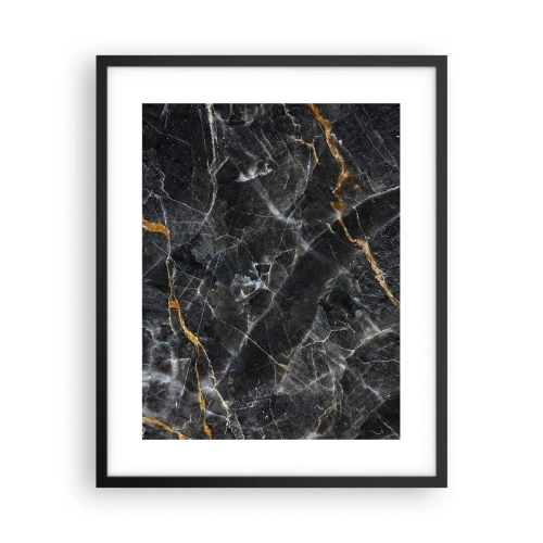 Poster in einem schwarzem Rahmen - Das Innenleben des Steins - 40x50 cm