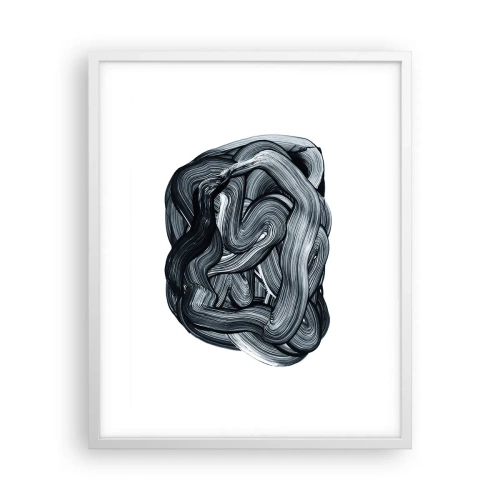 Poster in einem weißen Rahmen - Es ist nicht so einfach - 40x50 cm