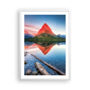 Poster in einem weißen Rahmen - Hitze und Kälte - 50x70 cm