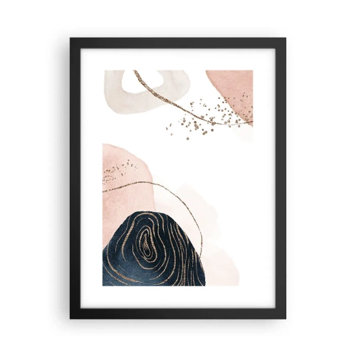 Poster in einem schwarzem Rahmen - Alles fließt - 30x40 cm