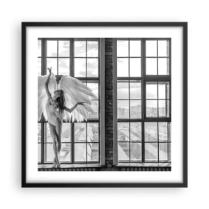 Poster in einem schwarzem Rahmen - Stadt der Engel? - 50x50 cm