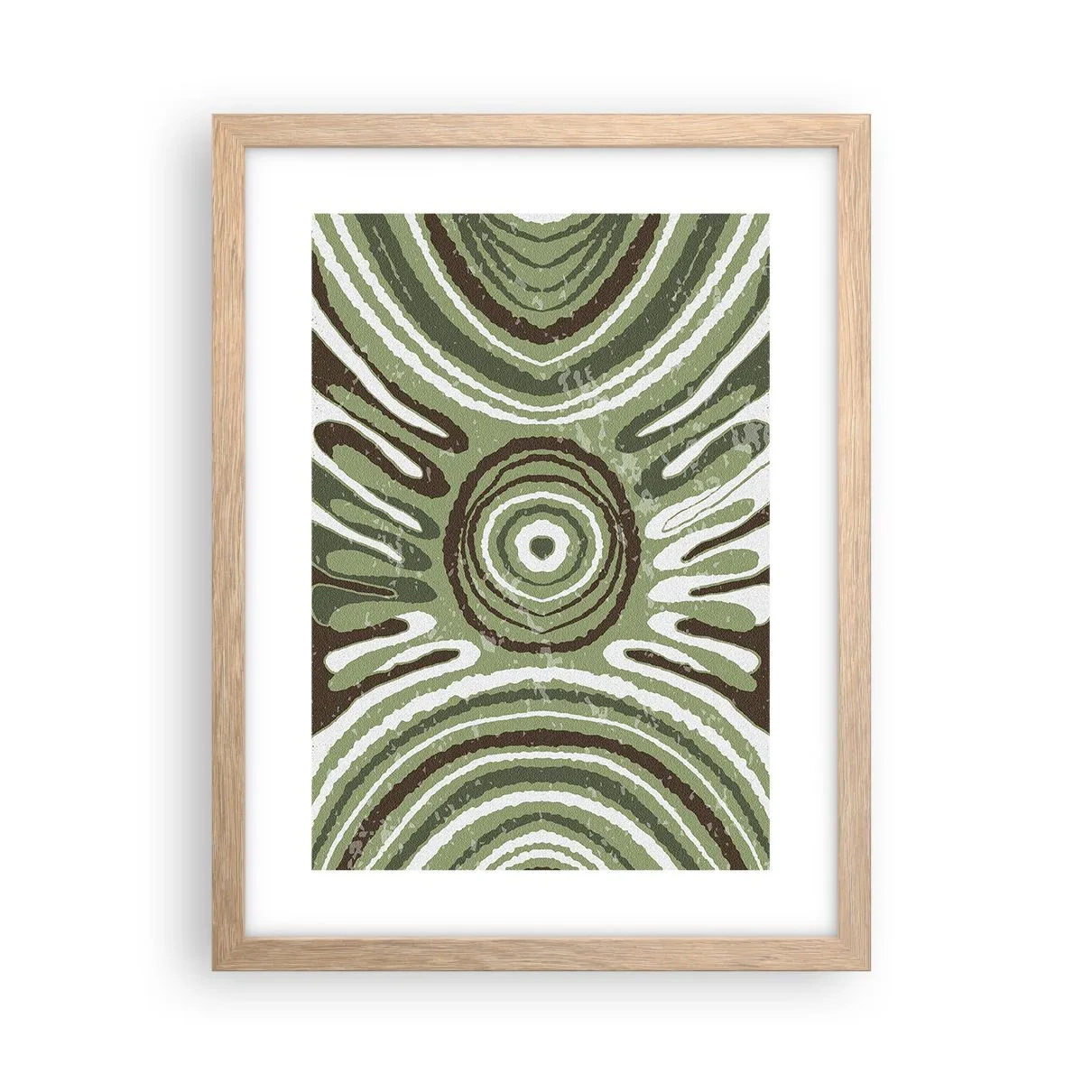Poster in einem Rahmen aus heller Eiche - Explosion von Emotionen - 30x40 cm