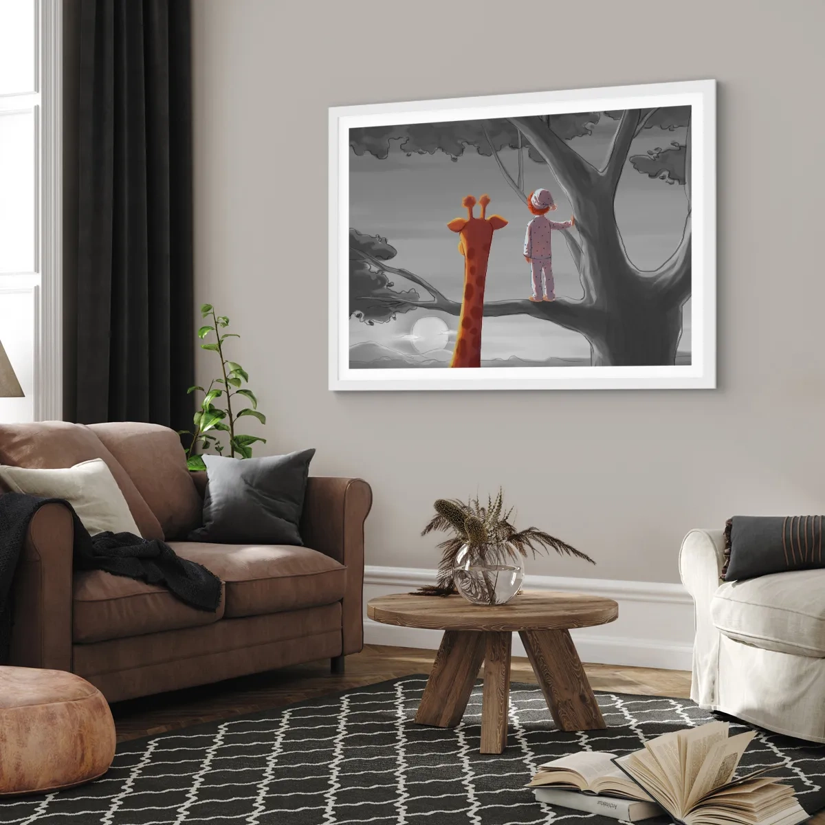 Poster in einem weißen Rahmen - Das passiert wirklich - 50x40 cm