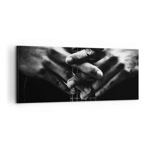 Bild auf Leinwand - Leinwandbild - Gebet des Künstlers - 100x40 cm