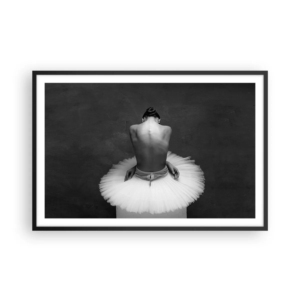 Poster in einem schwarzem Rahmen - Es blüht gerade - 91x61 cm