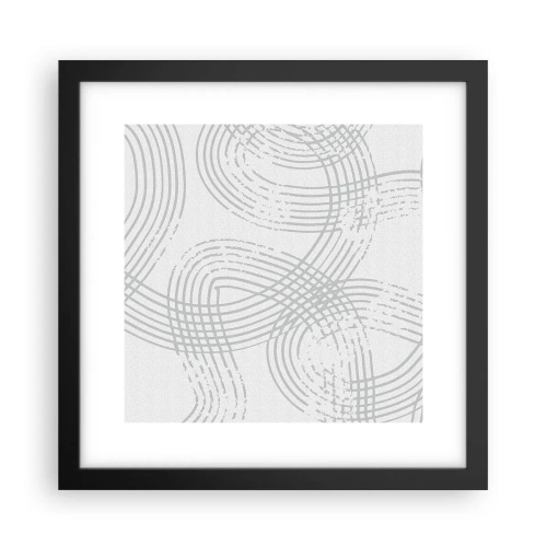 Poster in einem schwarzem Rahmen - Es gibt keinen einfachen Weg - 30x30 cm