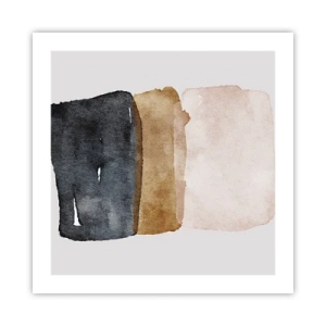 Poster - Die Komposition der Farben der Erde - 50x50 cm