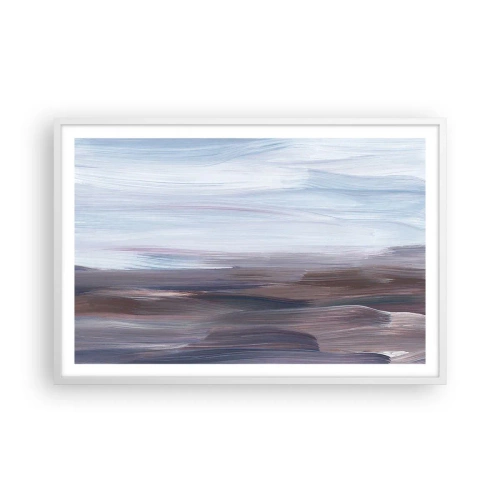 Poster in einem weißen Rahmen - Elemente: Wasser - 91x61 cm