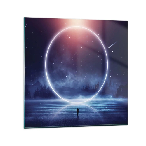 Glasbild - Bild auf glas - Sie sind schon da ... - 70x70 cm