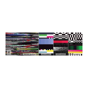 Fototapetenmuster Standard Eco - Das Kontrollbild der Realität - Abstraktion, Stück, Digitales Rauschen - 100x30 cm