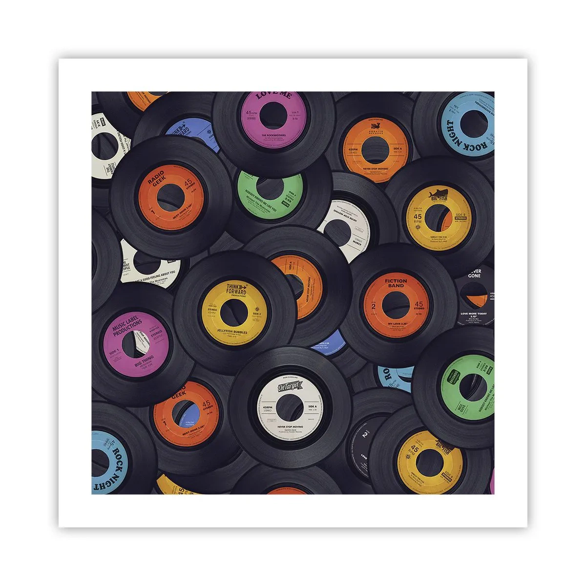 Poster - Farben der Klassiker - 50x50 cm