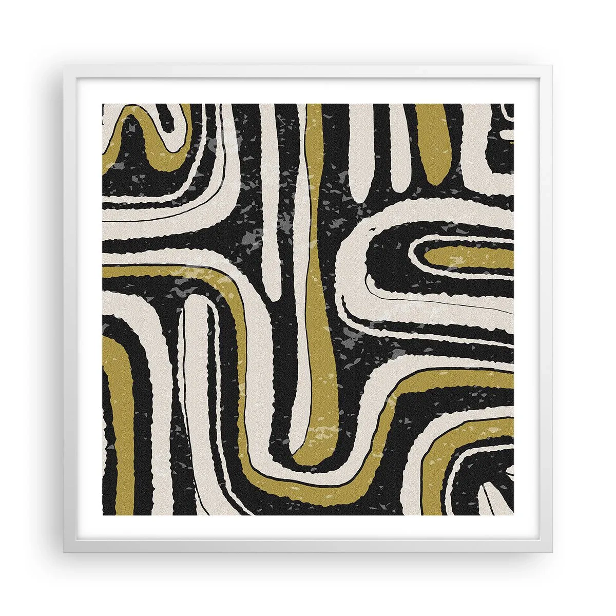 Poster in einem weißen Rahmen - Komposition: Straßen und Gassen - 60x60 cm