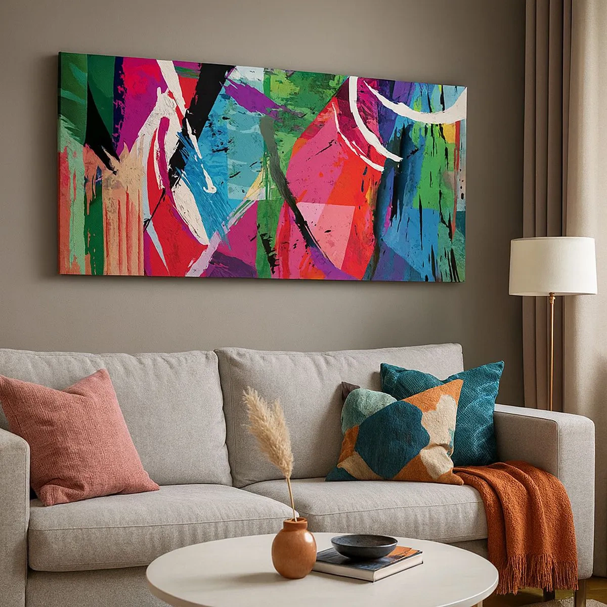 Bild auf Leinwand - Leinwandbild - Schnell, spritzig und springt - 100x40 cm