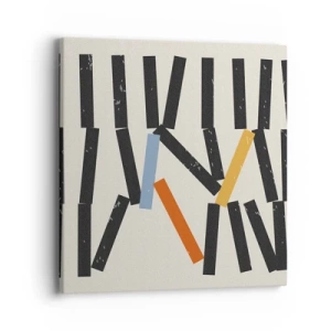 Bild auf Leinwand - Leinwandbild - Domino – Komposition - 40x40 cm