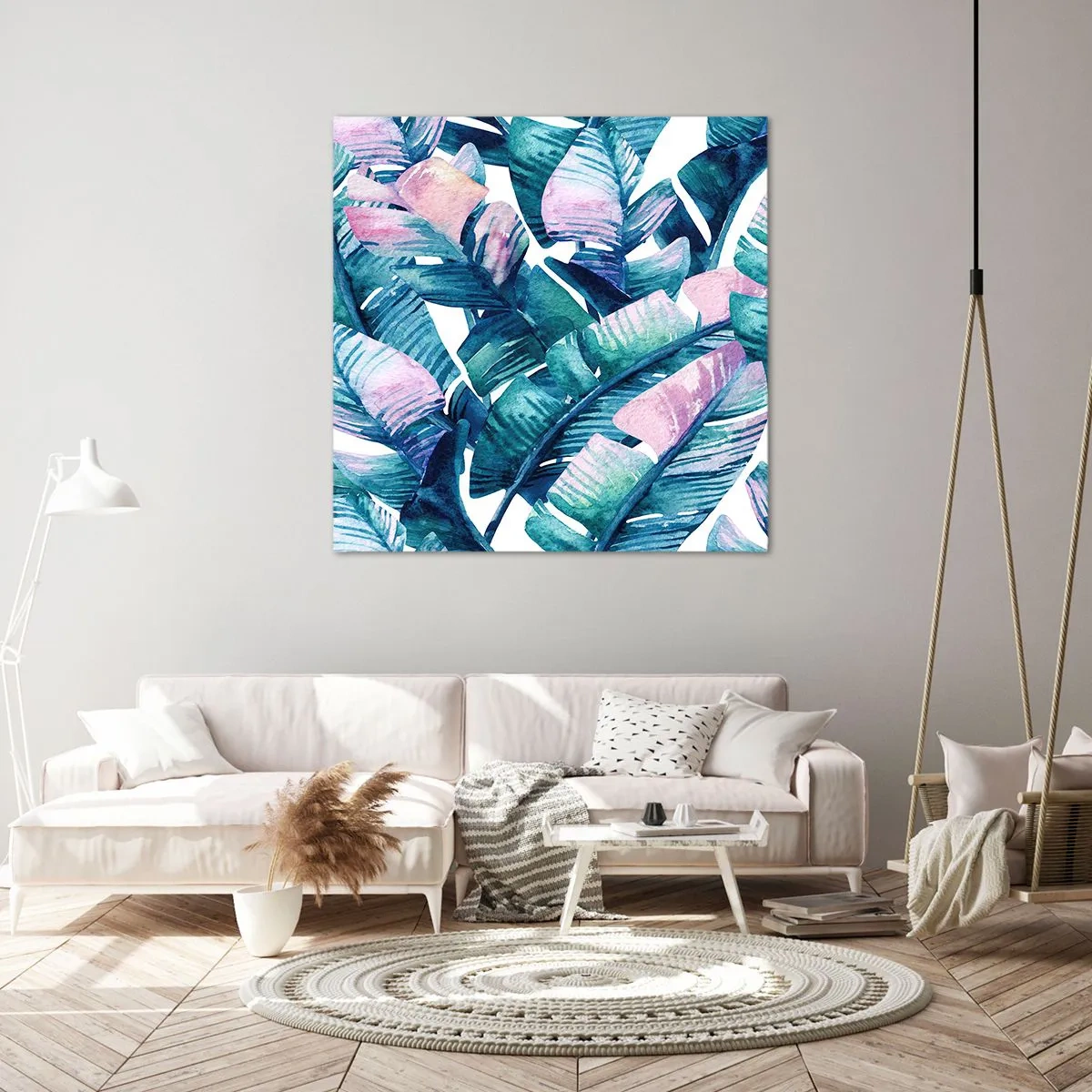 Bild auf Leinwand - Leinwandbild - In einem Bananenhain - 40x40 cm