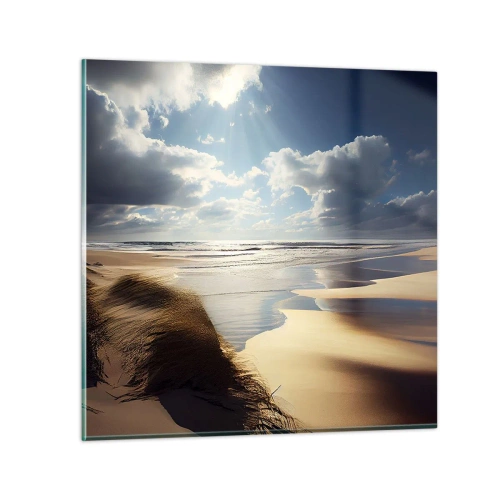 Glasbild - Bild auf glas - Strand, wilder Strand - 30x30 cm