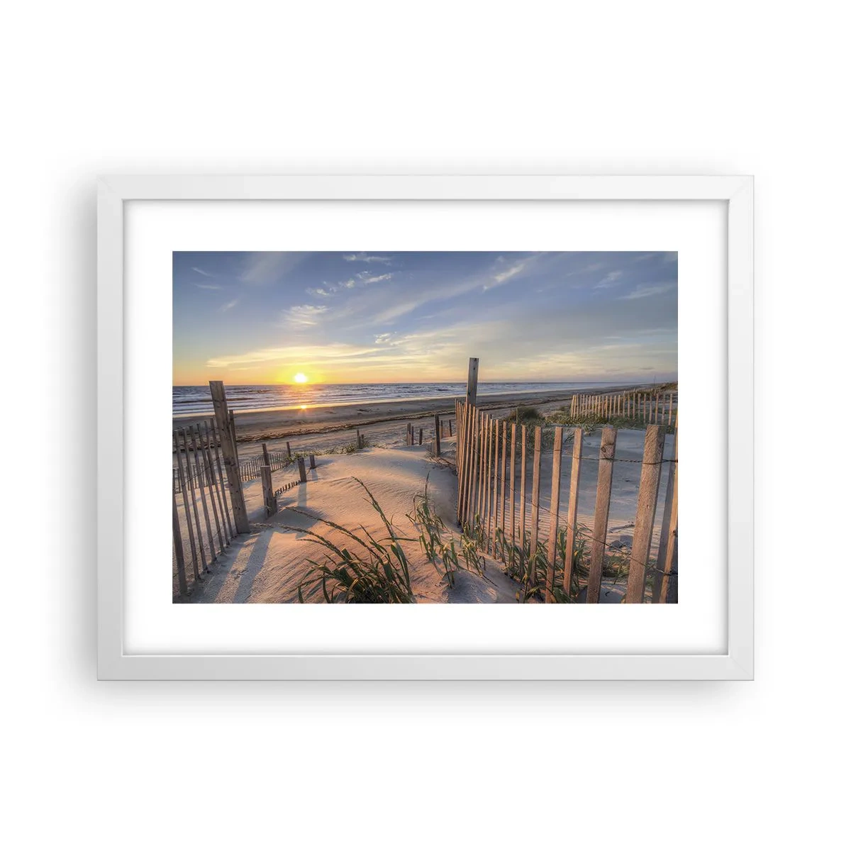 Poster in einem weißen Rahmen - Schein und Schatten des Windes - 40x30 cm