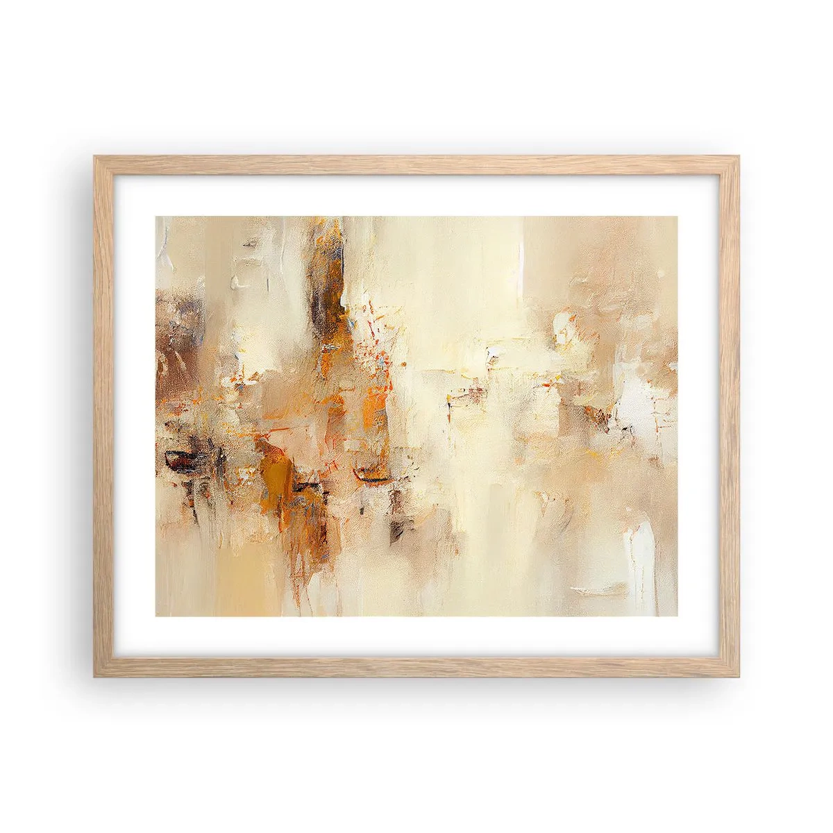 Poster in einem Rahmen aus heller Eiche - Seele aus Bernstein - 50x40 cm