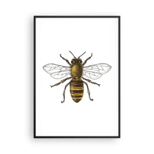 Poster in einem schwarzem Rahmen - Schön und gut - 70x100 cm