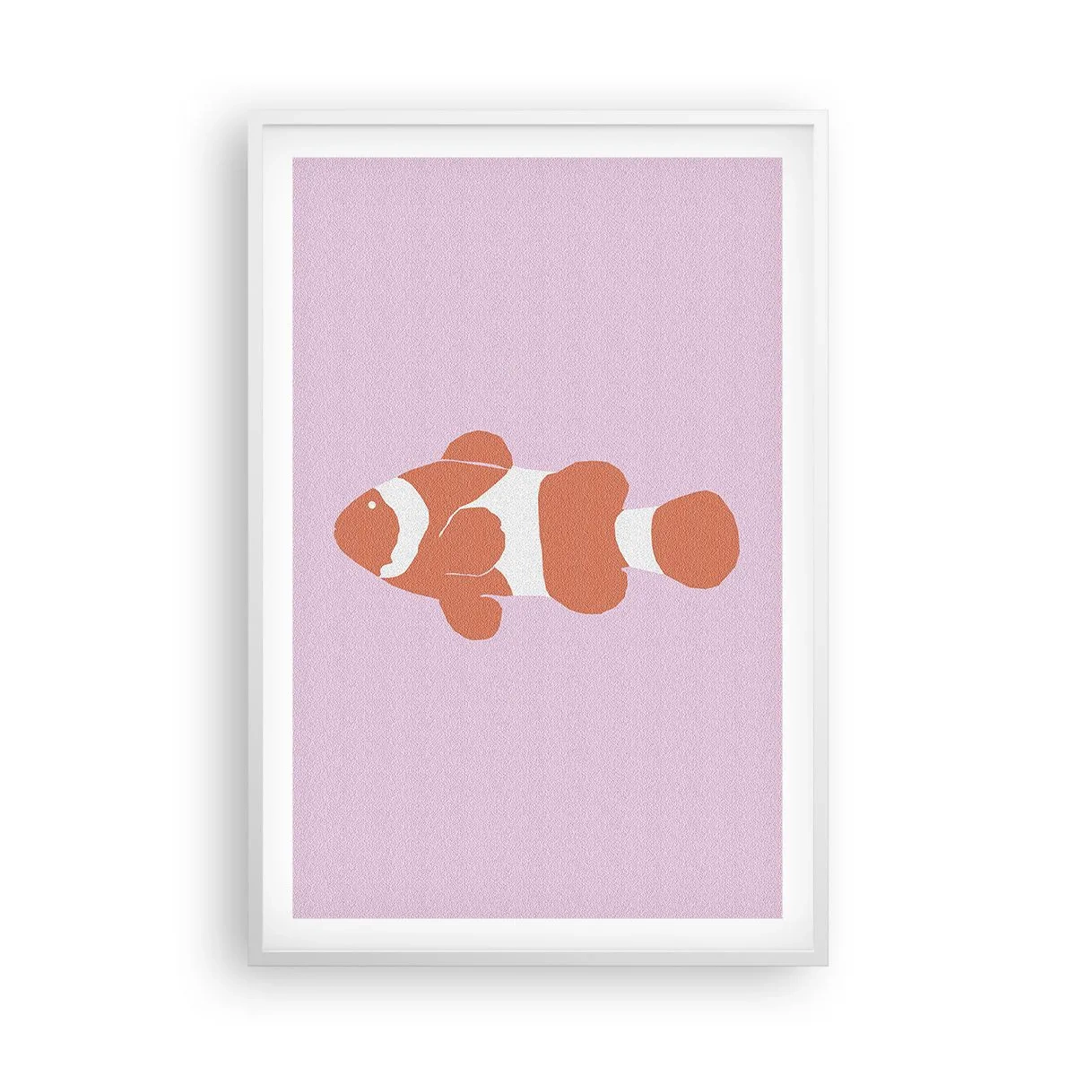 Poster in einem weißen Rahmen - In Koralle an Gesicht und Schwanz - 61x91 cm