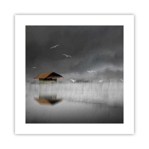 Poster - Schutz vor Regen - 40x40 cm