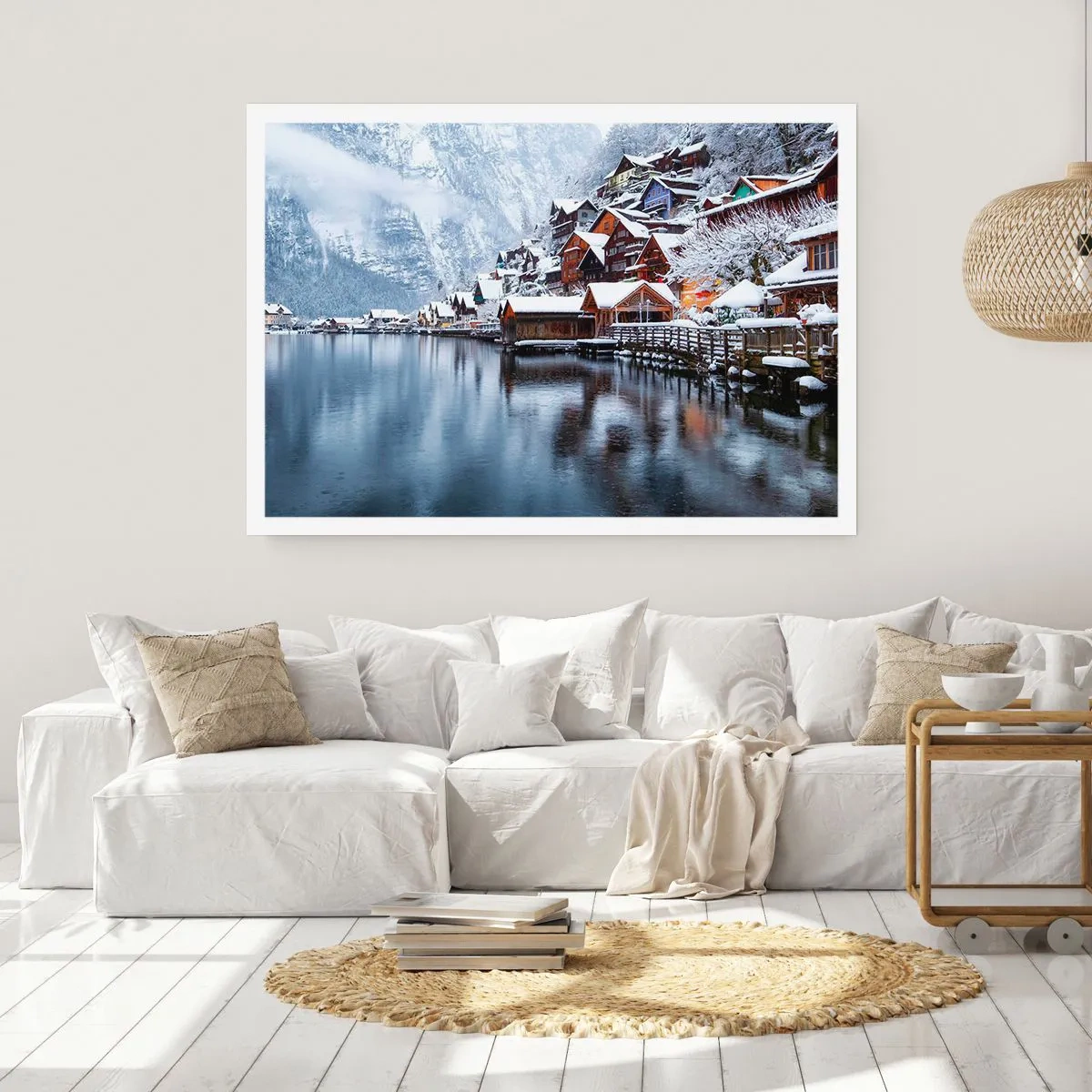 Poster - In winterlicher Dekoration - 91x61 cm