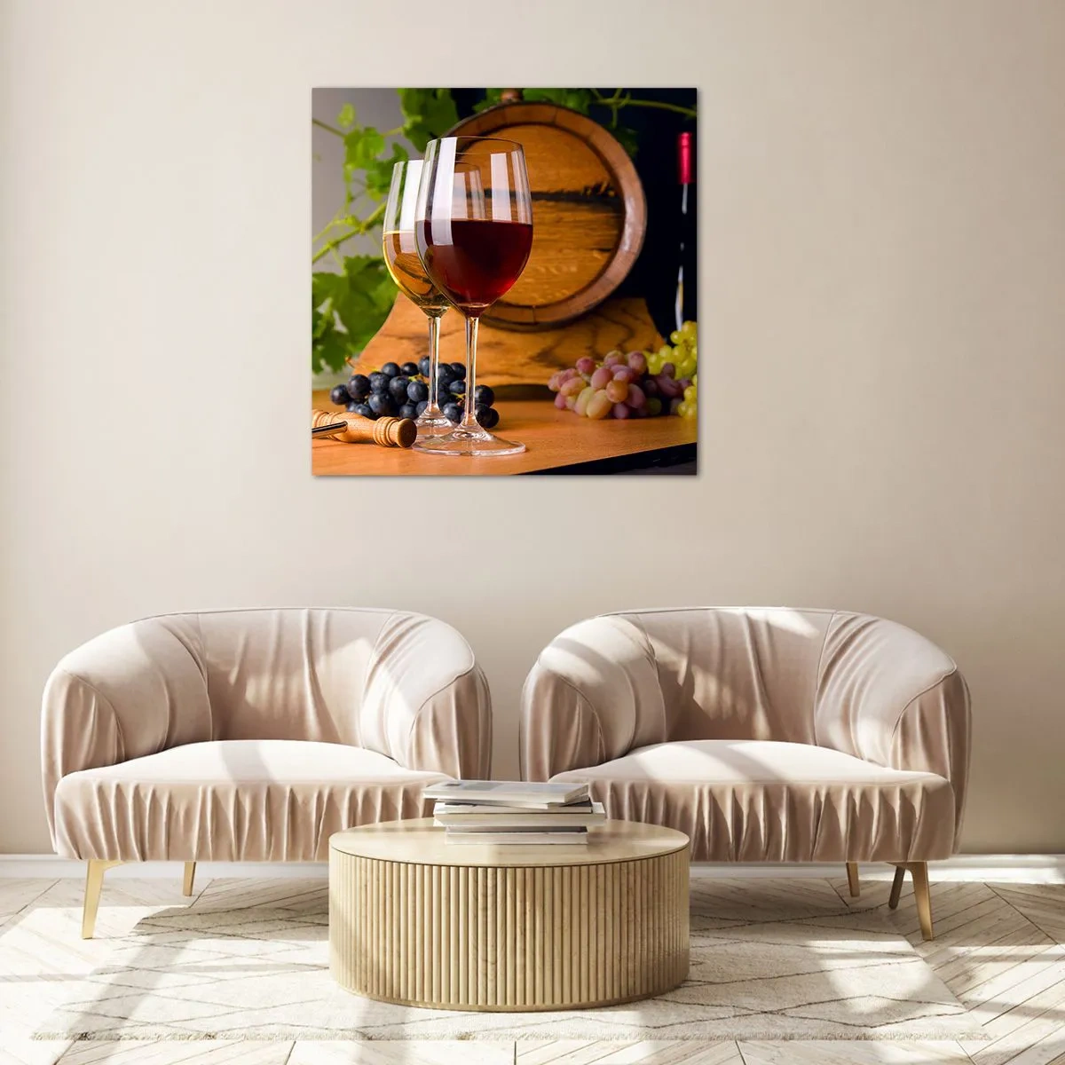 Glasbild - Bild auf glas - Wie die alten Meister - 60x60 cm