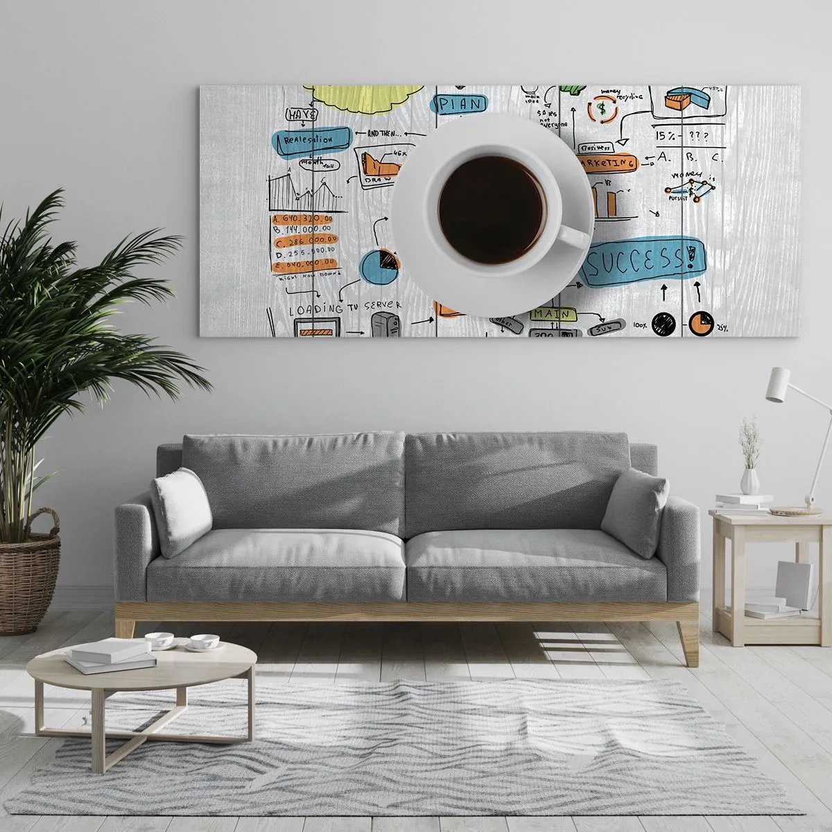 Glasbild - Bild auf glas - Zeit für eine Pause - 90x30 cm