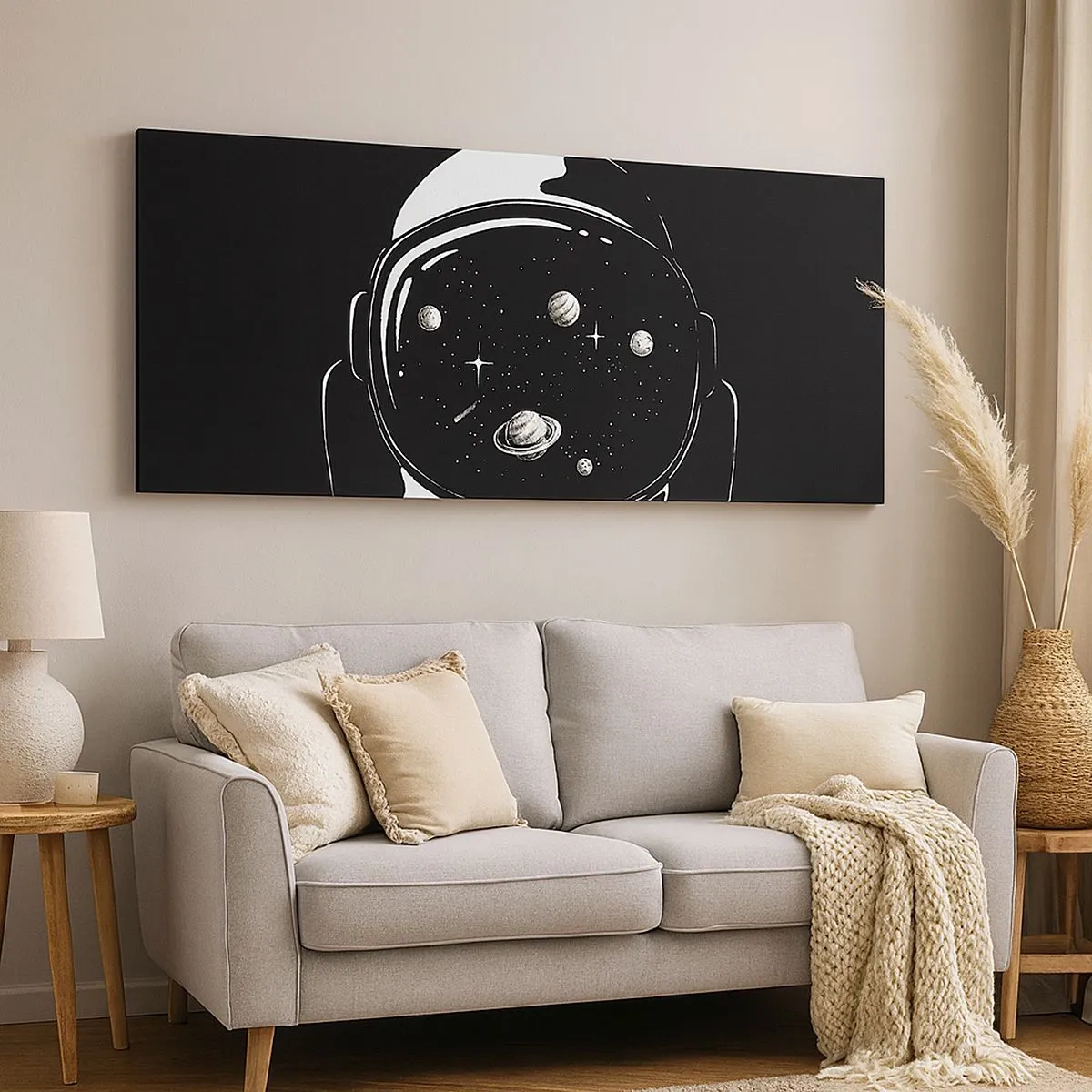 Bild auf Leinwand - Leinwandbild - Schöne Aussicht - 100x40 cm