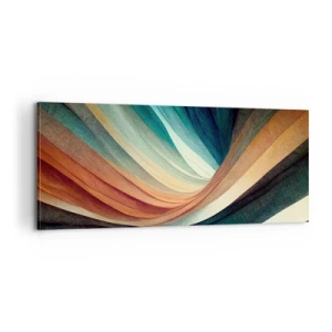 Bild auf Leinwand - Leinwandbild - Aus Farben gewebt - 100x40 cm