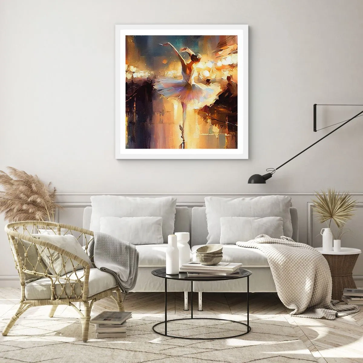 Poster in einem weißen Rahmen - Wunder auf der Straße - 50x50 cm