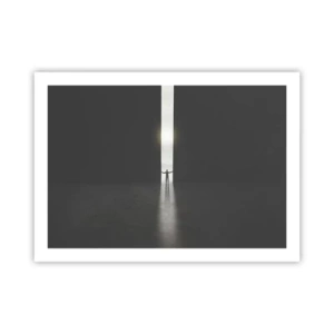 Poster - Ein Schritt in eine strahlende Zukunft - 70x50 cm