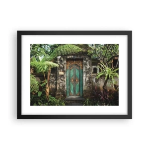 Poster in einem schwarzem Rahmen - Eine Tür zu einer exotischen Welt - 40x30 cm