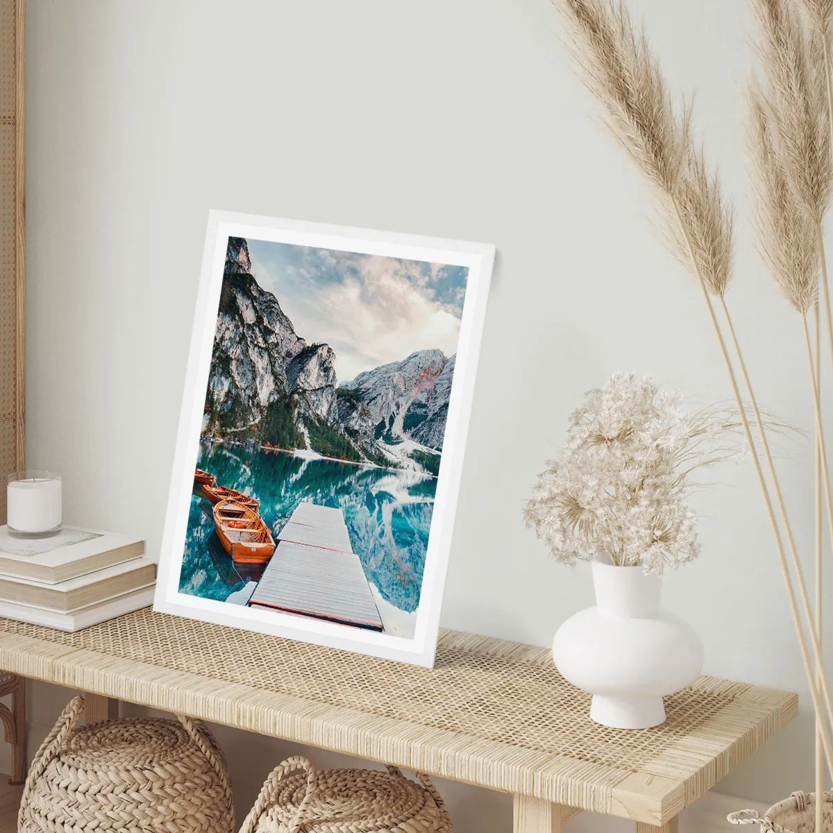 Poster in einem weißen Rahmen - Wir zeigen Ihnen Schönheit - 30x40 cm