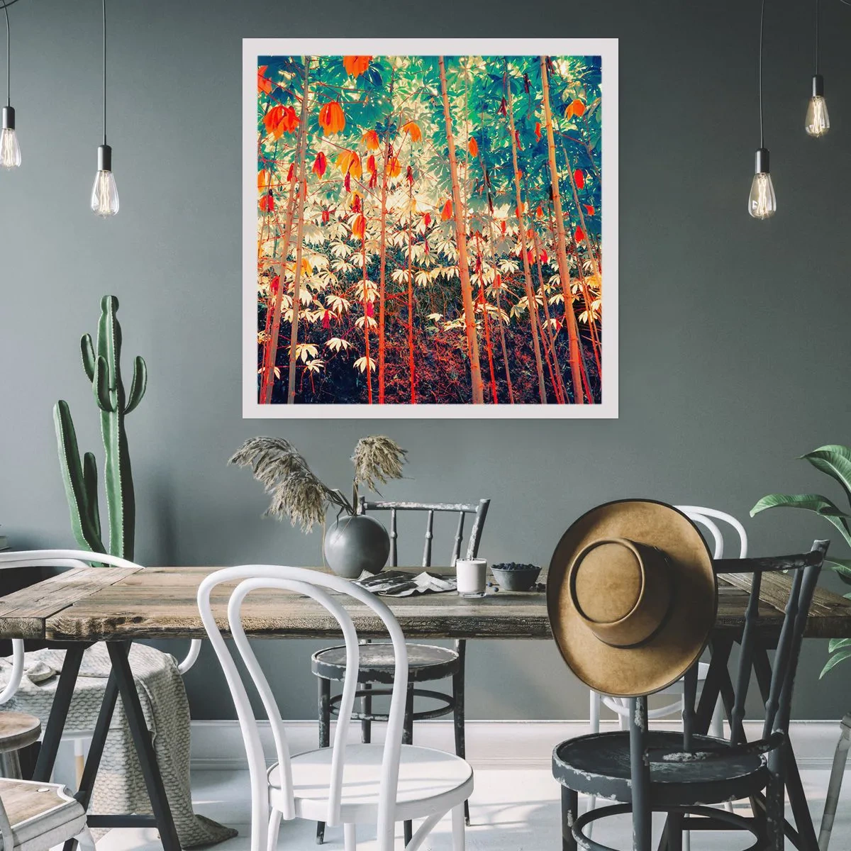 Poster - Das geheime Leben der Blätter - 50x50 cm