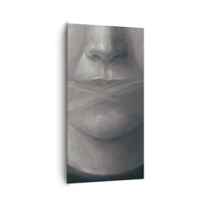 Bild auf Leinwand - Leinwandbild - Ohne ein Wort - 65x120 cm